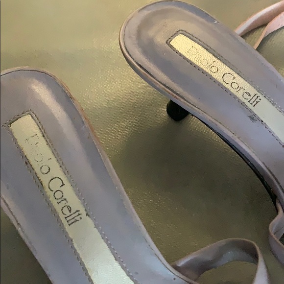 SALE 💙 Purple Leather Kitten Heel Sandals 👡 - Picture 3 of 5